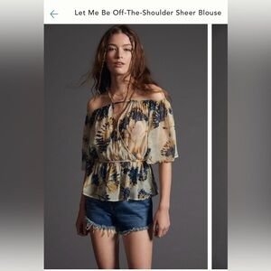 Anthropologie Let Me Be blouse